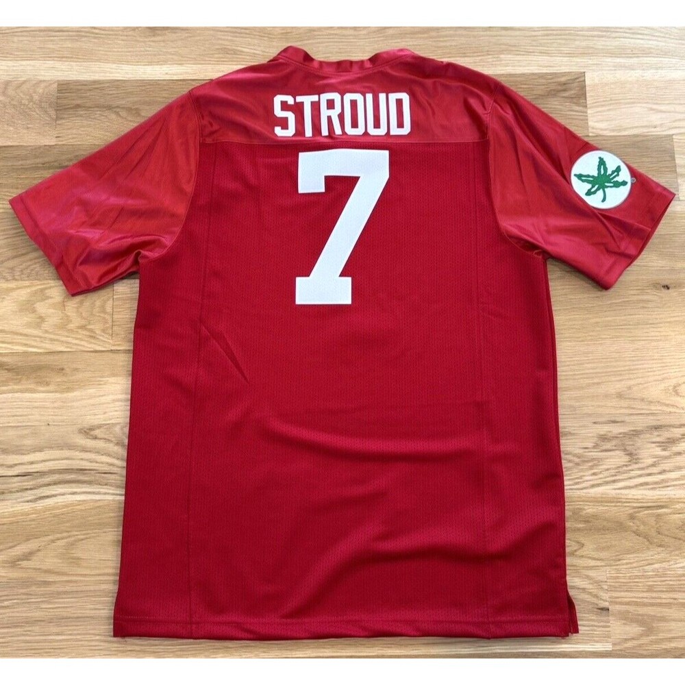 AUTHENTIC Ohio State C.J. Stroud Original Retro Brand (Red) Jersey Size L New